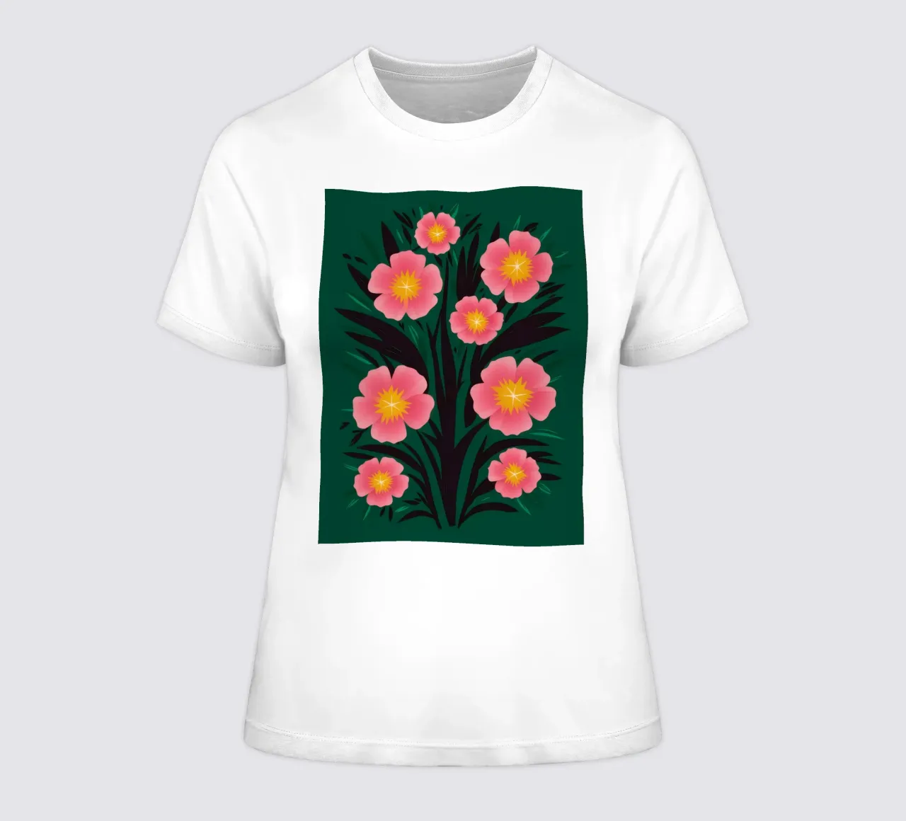 Simple Cosmos Garden camiseta de mujer de Mythy Brush