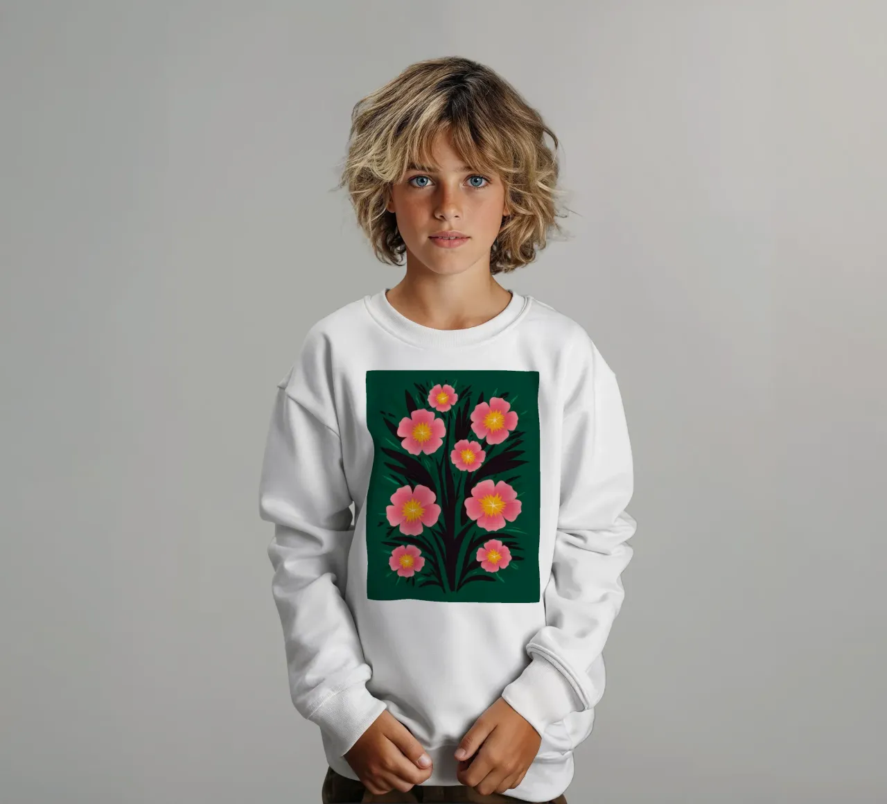 Un semplice giardino di cosmi felpa bambino da Mythy Brush