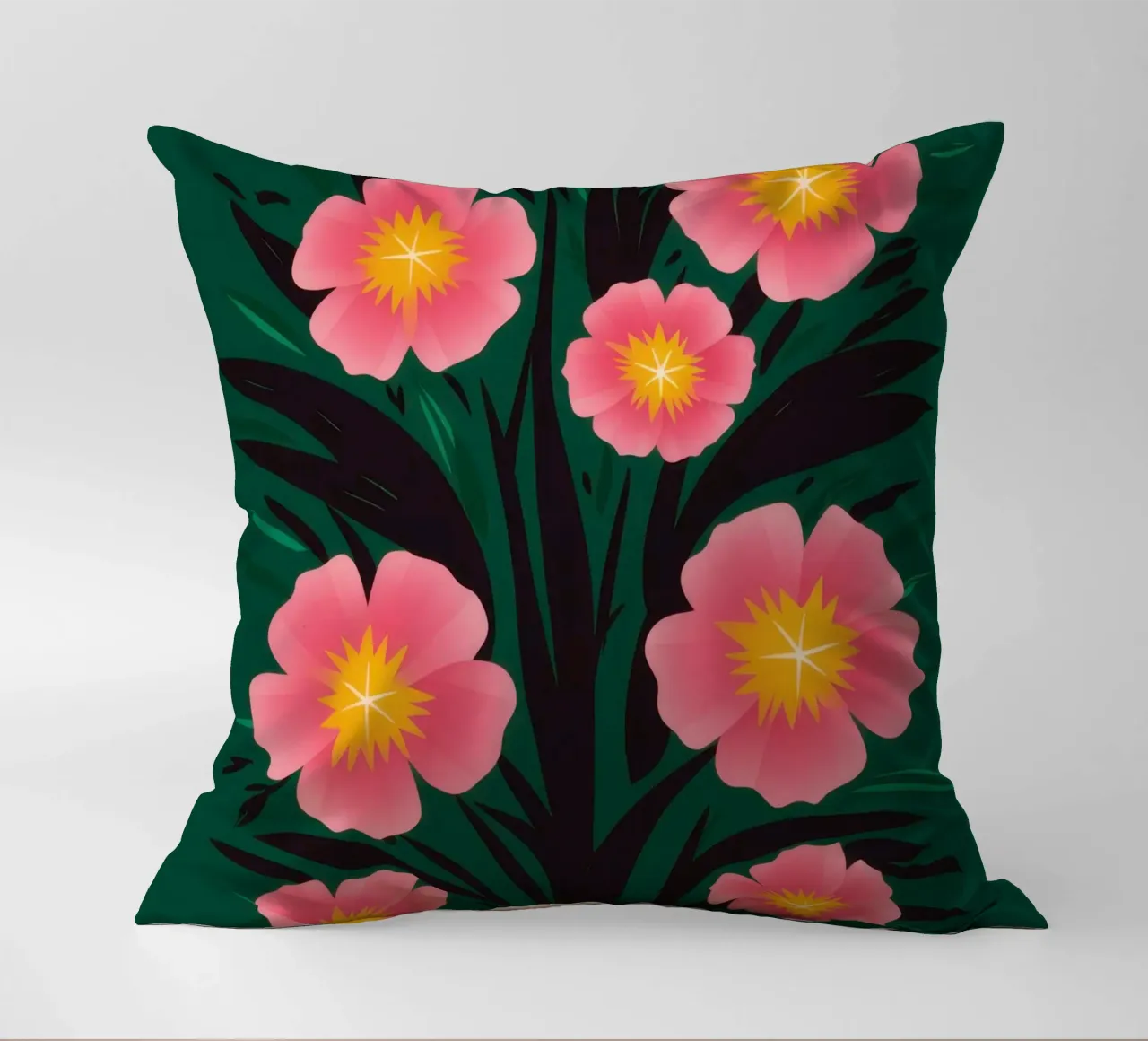 Un semplice giardino di cosmi cuscino da Mythy Brush