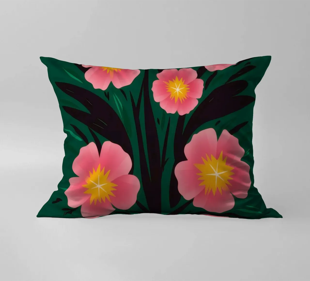 Un semplice giardino di cosmi cuscino da Mythy Brush