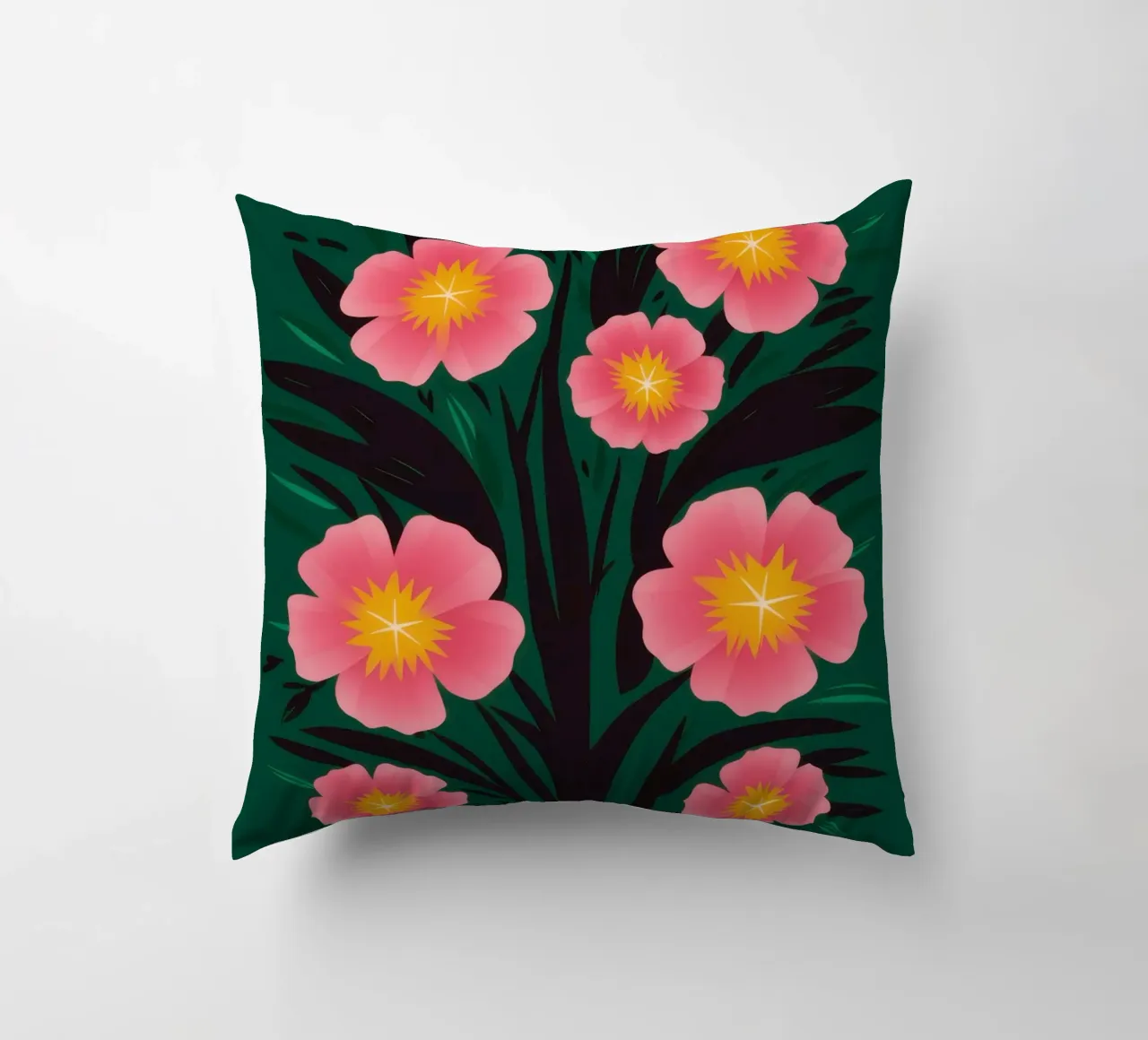 Un semplice giardino di cosmi cuscino da Mythy Brush