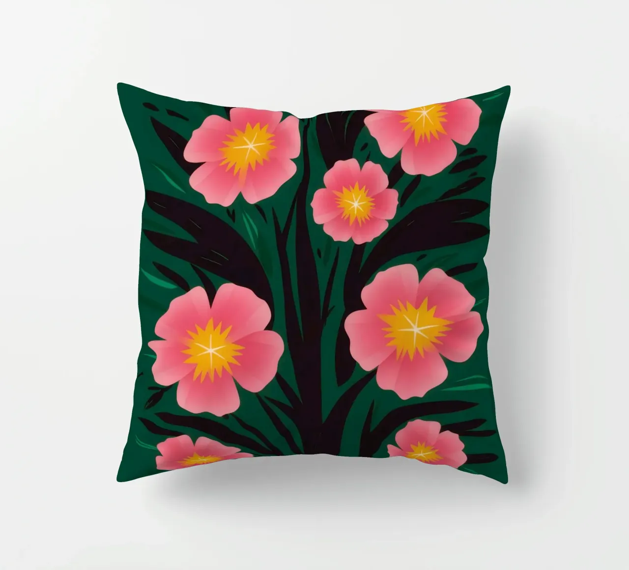 Un semplice giardino di cosmi cuscino da Mythy Brush