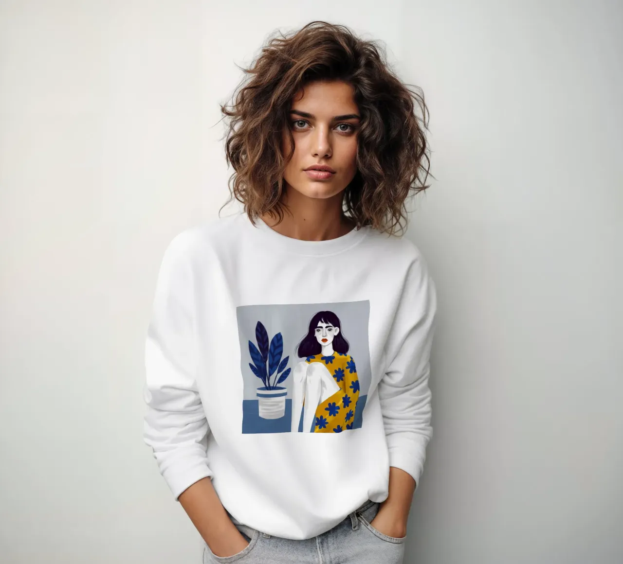 Botanical Muse Repose sweatshirt by Giant Foxs