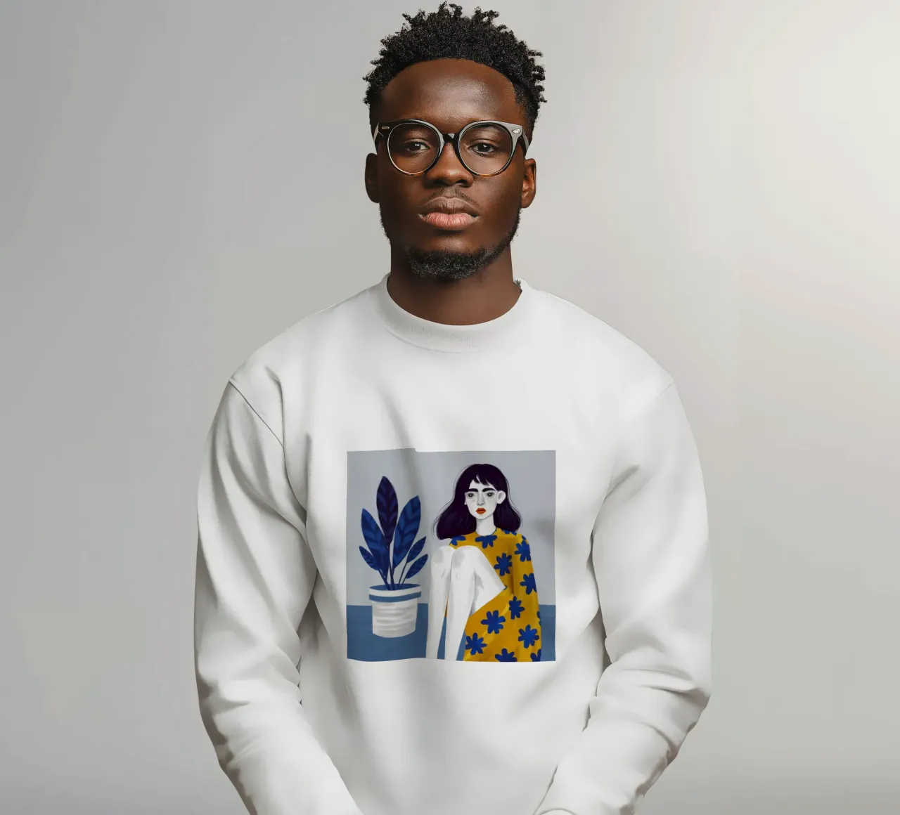 Botanical Muse Repose sweatshirt by Giant Foxs