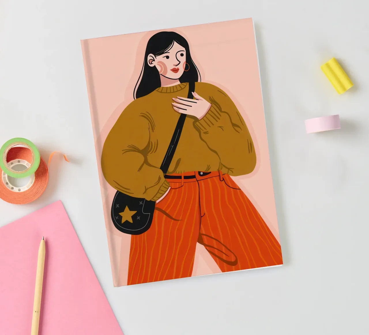 A Gentle, Knowing Smile notebook by Ink Pulse