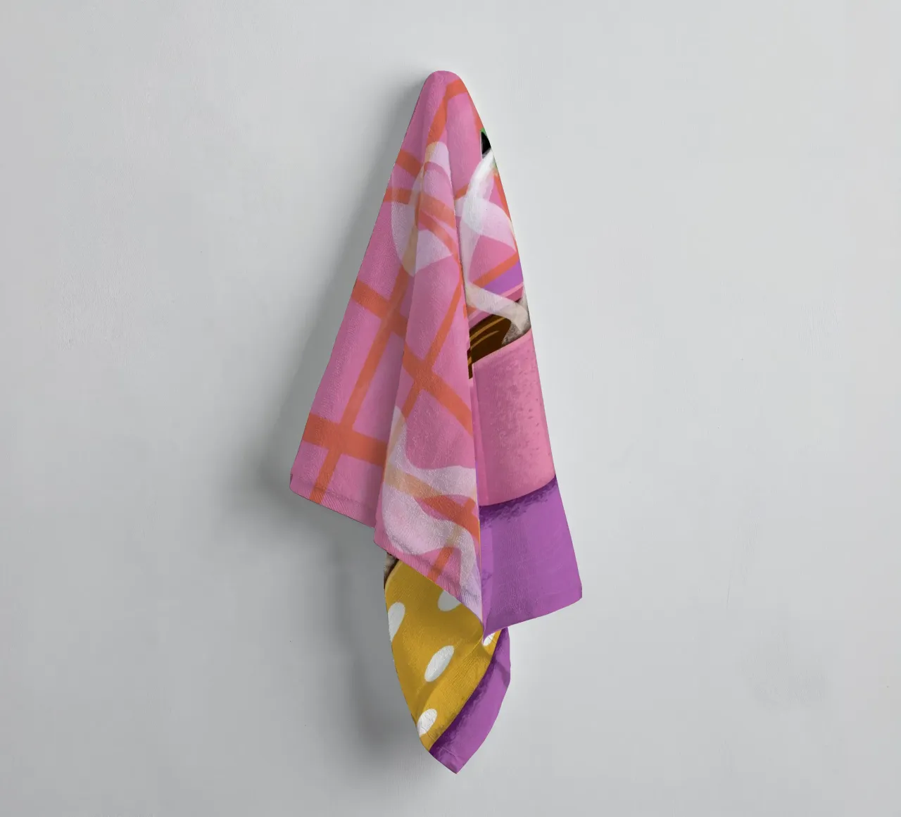Steaming Moka for Two towel by Mythy Brush