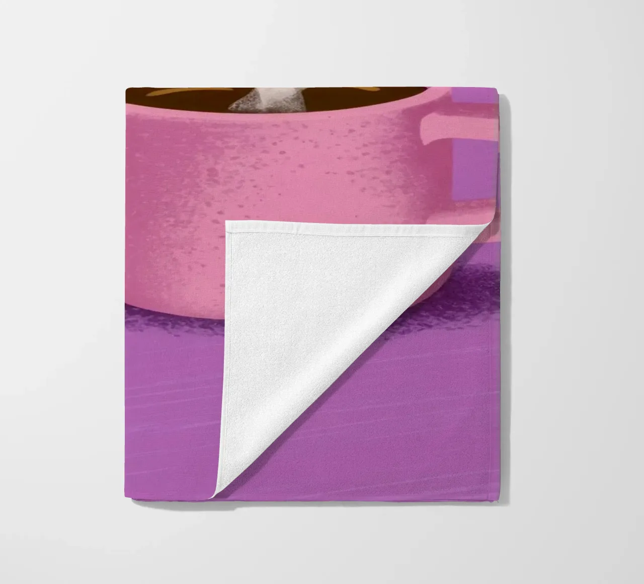 Steaming Moka for Two beach towel by Mythy Brush
