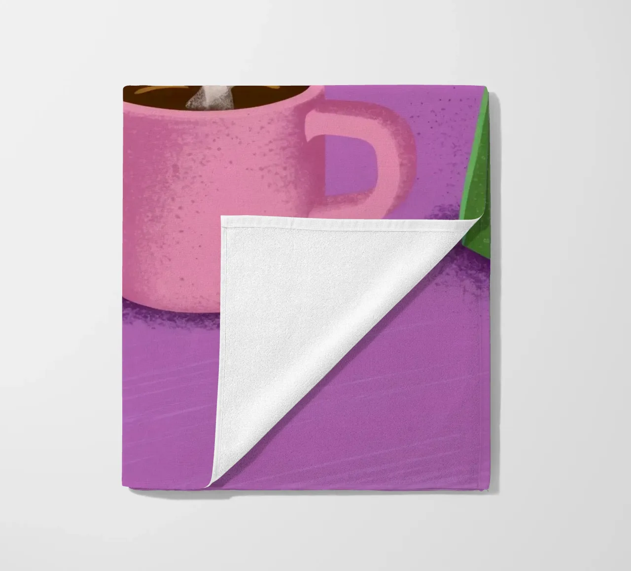 Steaming Moka for Two beach towel by Mythy Brush