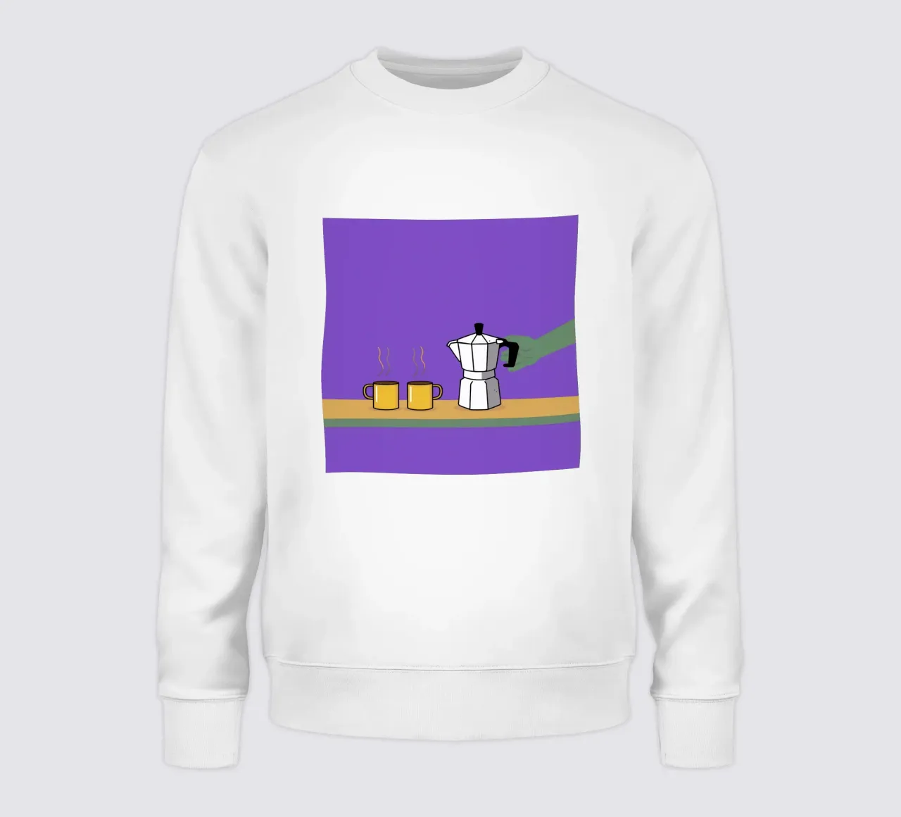 Caffè per due, viola felpa da Ink Pulse