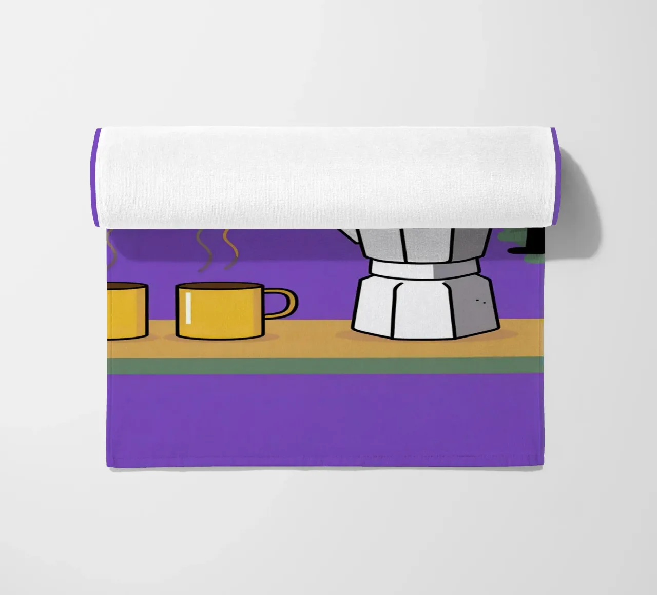 Caffè per due, viola telo mare da Ink Pulse