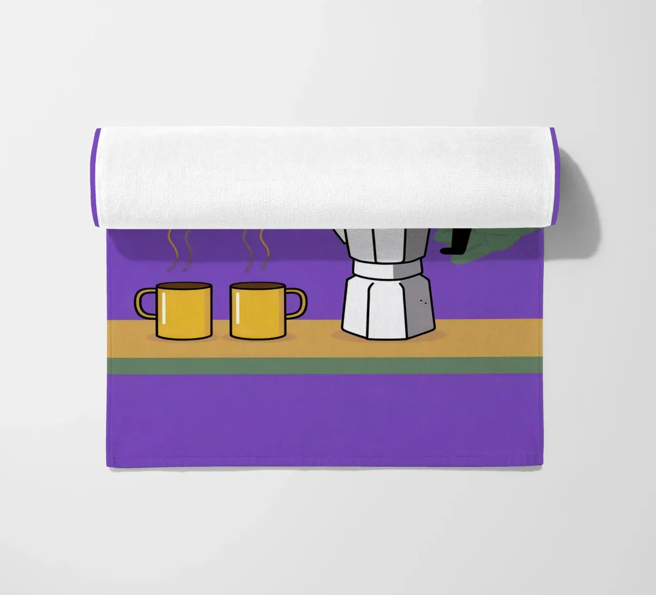 Caffè per due, viola telo mare da Ink Pulse