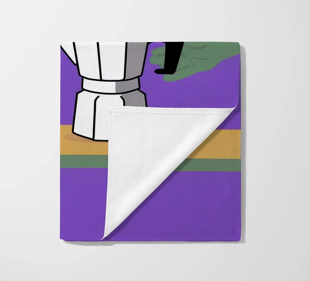 Caffè per due, viola telo mare da Ink Pulse