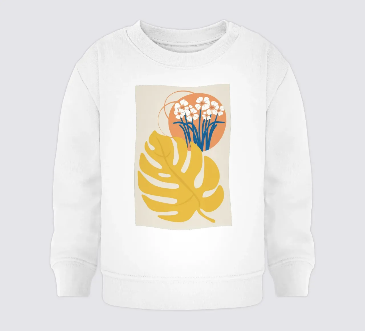 Monstera Golden Bloom felpa neonato da Prism Ritual