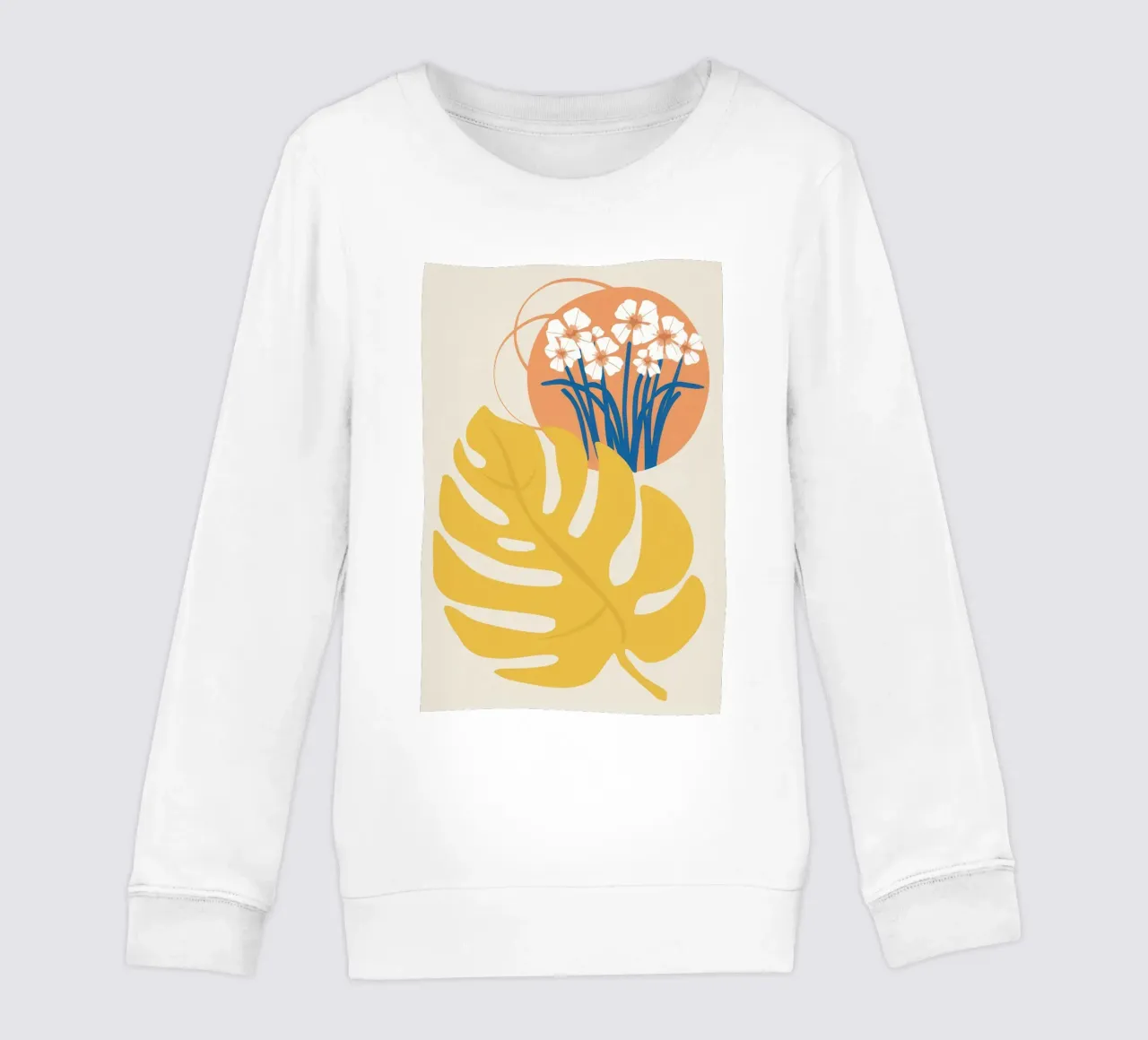 Monstera Golden Bloom felpa bambino da Prism Ritual