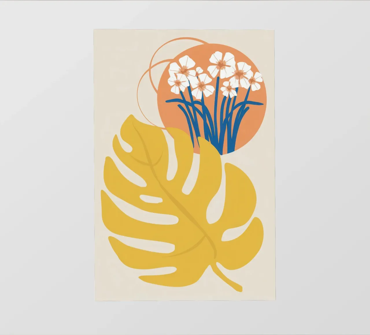 Monstera Golden Bloom telo in pvc da Prism Ritual