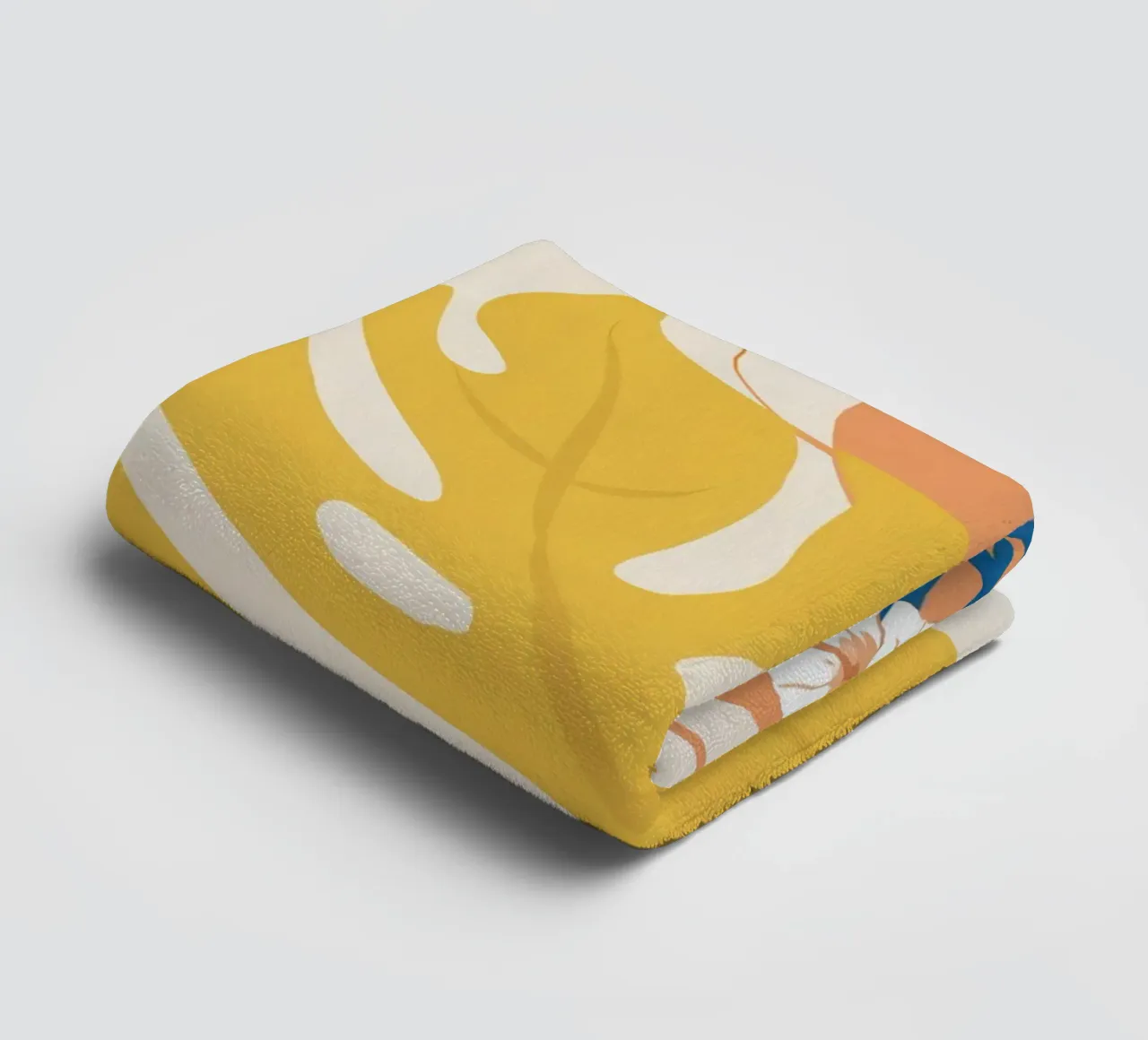 Monstera Golden Bloom towel by Prism Ritual