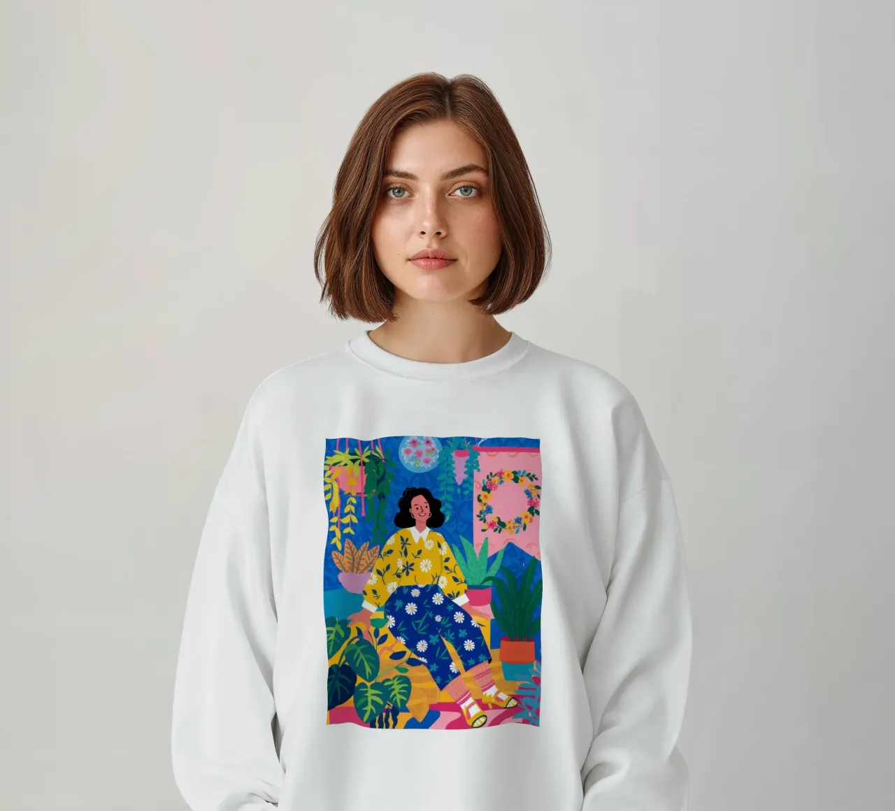 Drowning in Dahlias sweatshirt by Ink Pulse