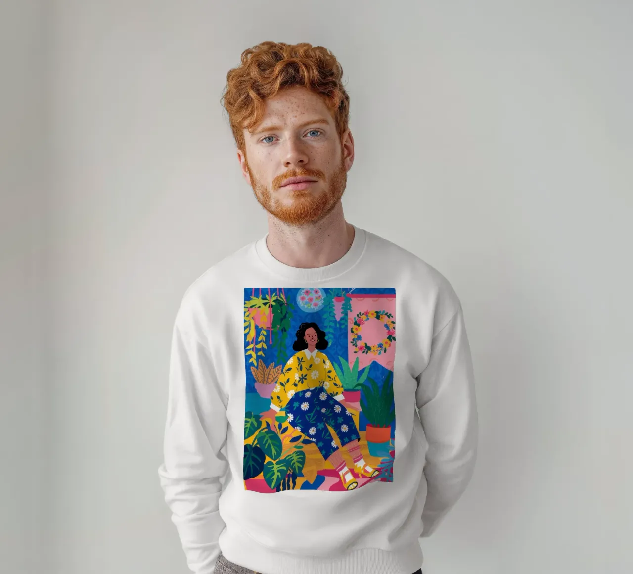 Drowning in Dahlias sweatshirt by Ink Pulse