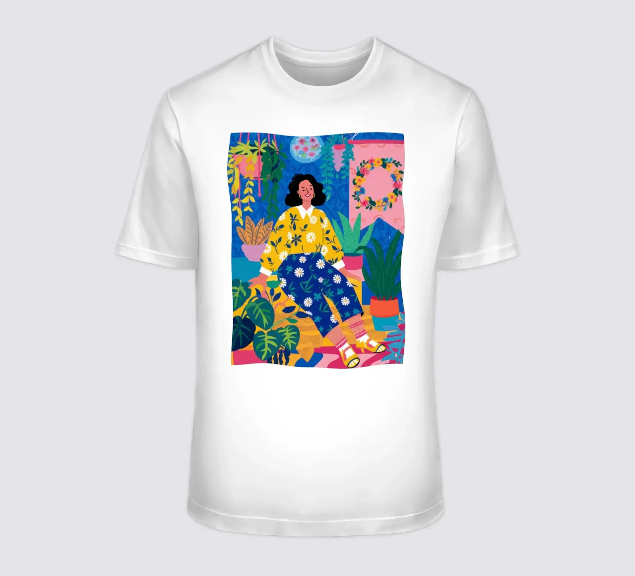 Drowning in Dahlias t-shirt by Ink Pulse