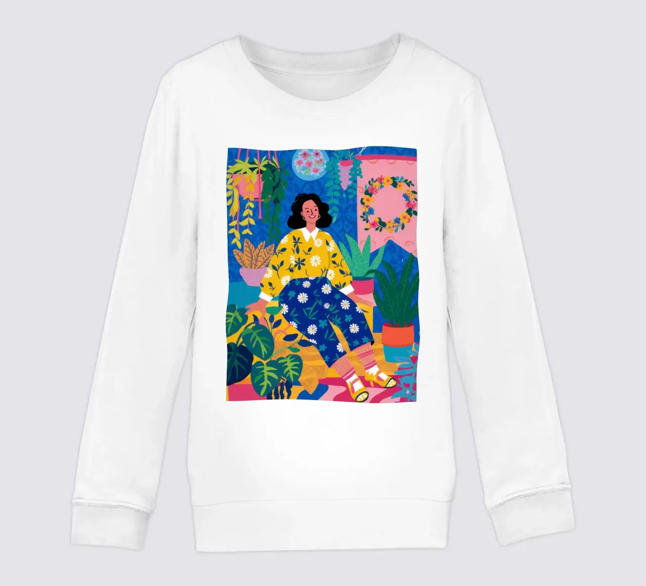 Drowning in Dahlias kids sweatshirt by Ink Pulse