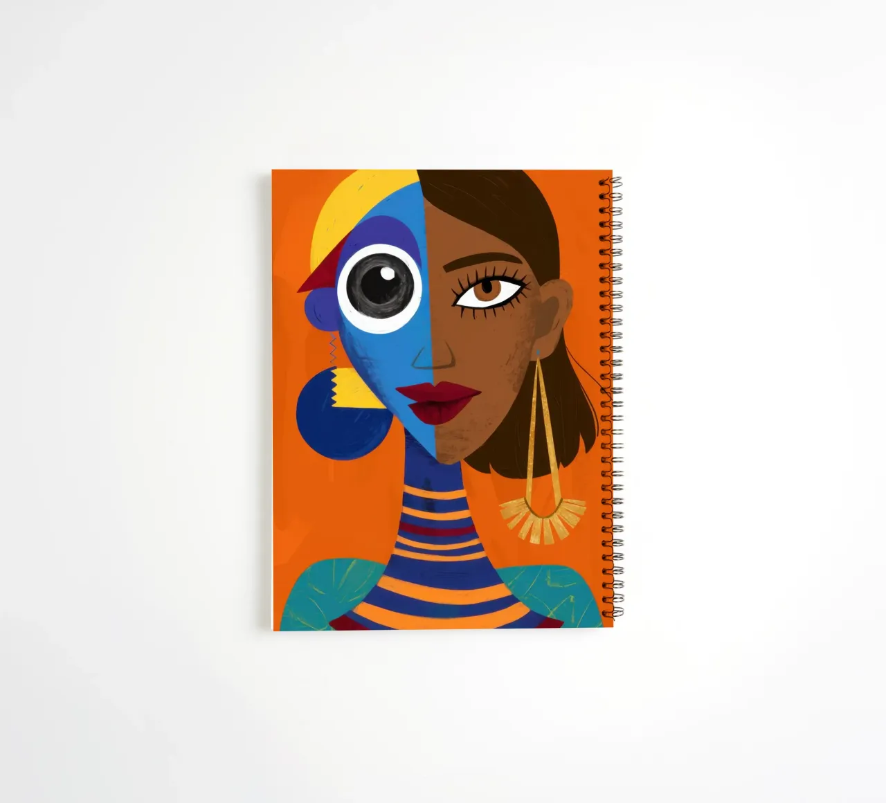 Azure Gilded Gaze spiral notebook by Prism Ritual