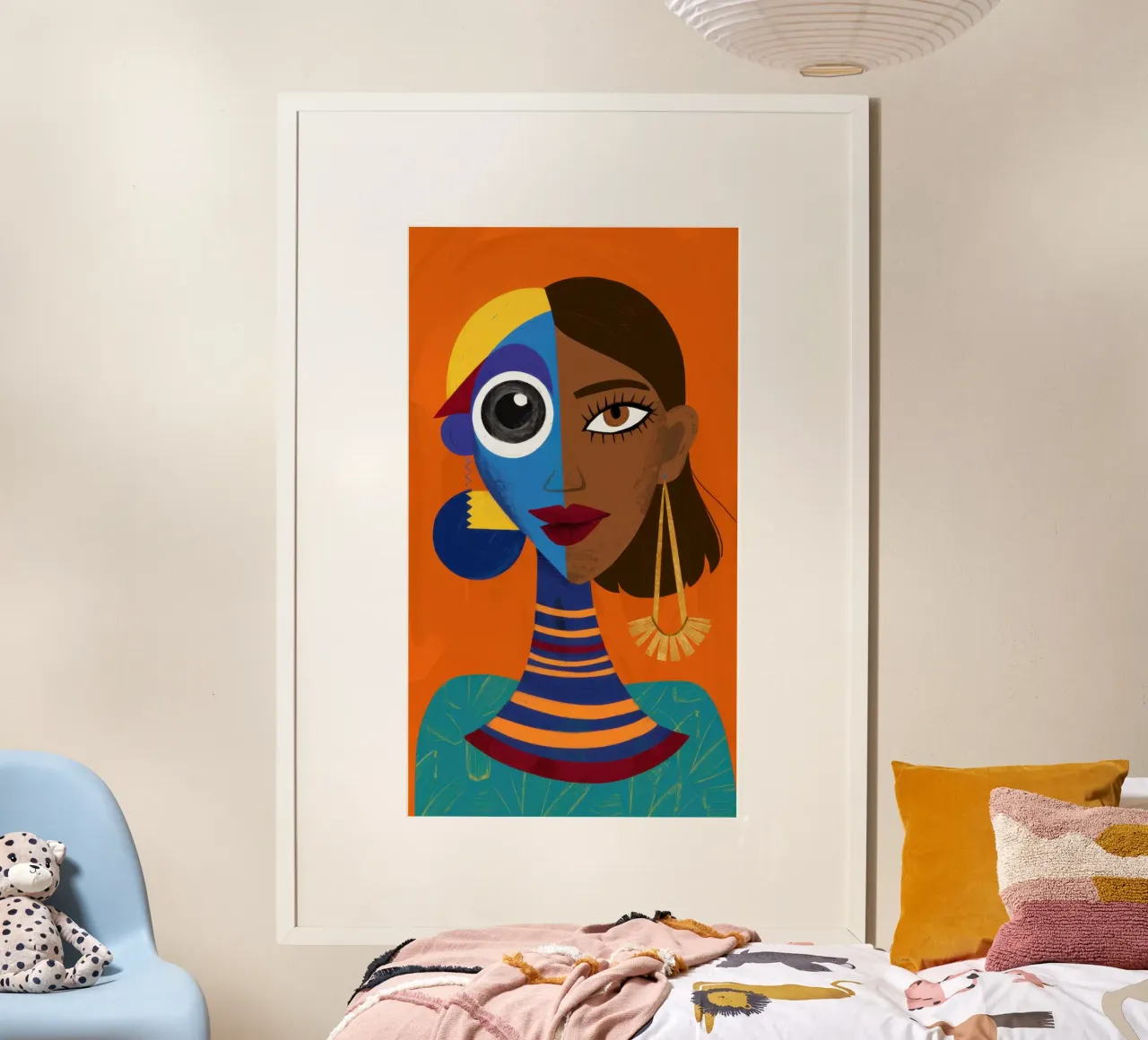 Azurblauer vergoldeter Blick Poster von Prism Ritual