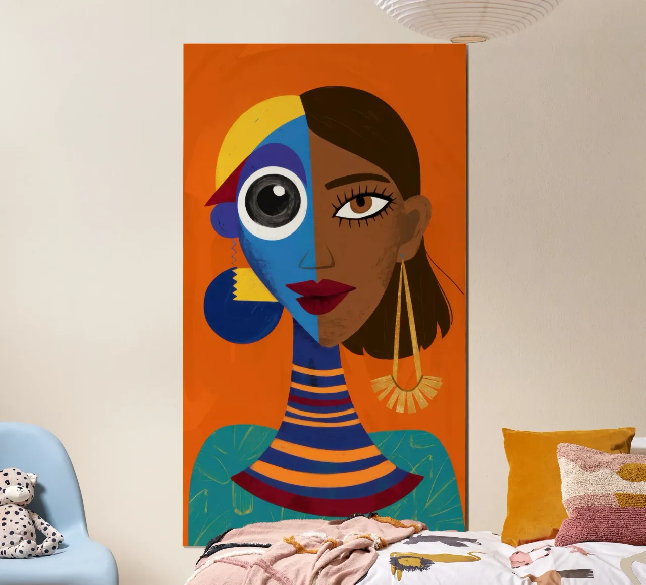 Azurblauer vergoldeter Blick Poster von Prism Ritual