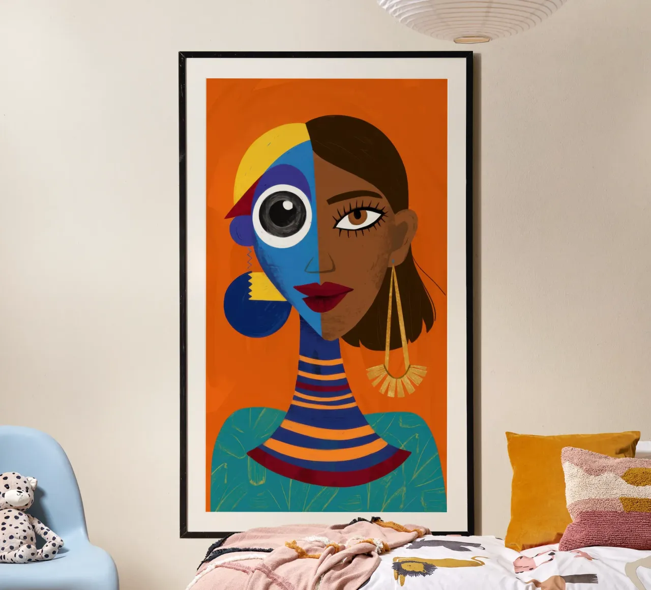 Azurblauer vergoldeter Blick Poster von Prism Ritual