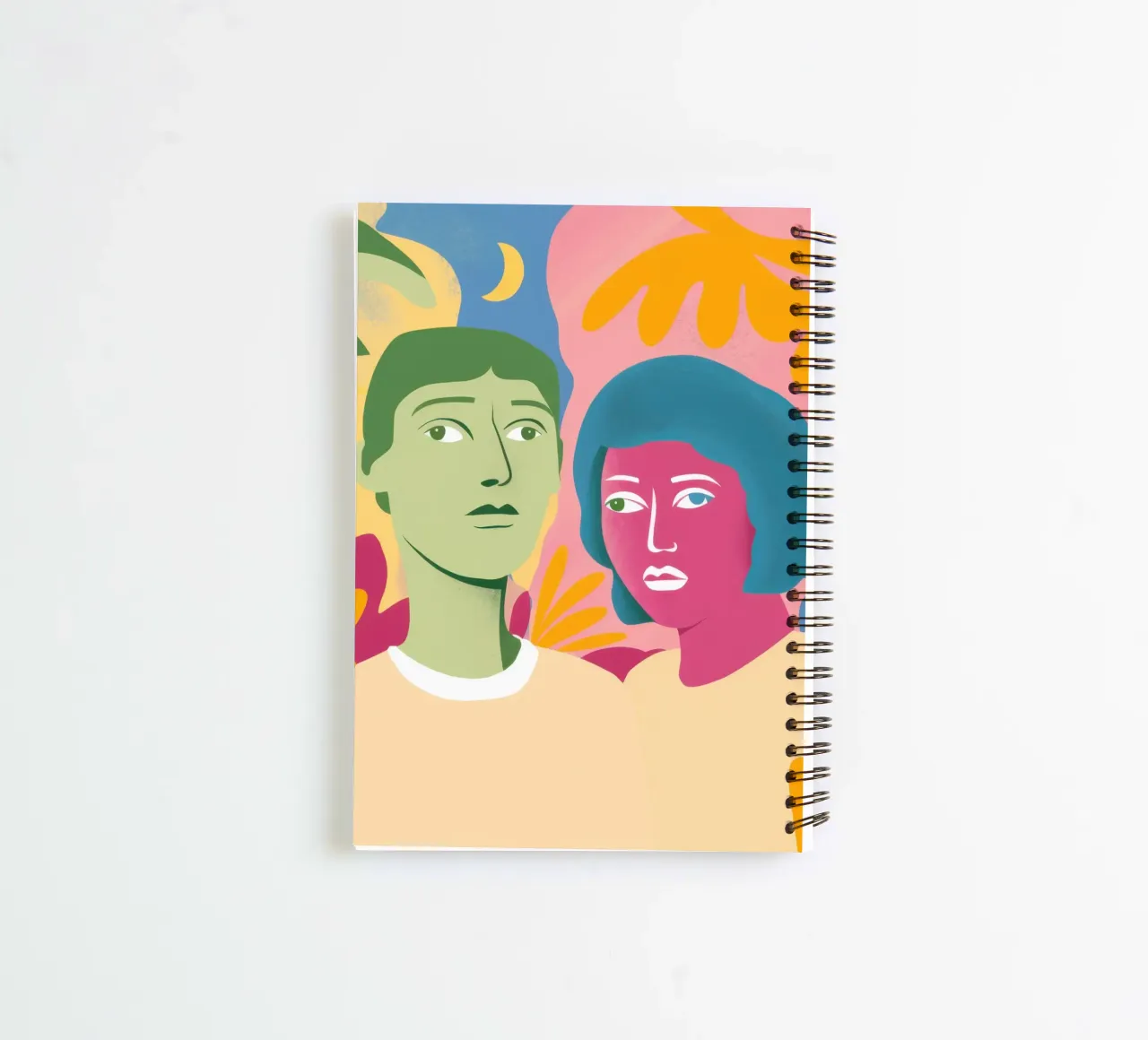 Shared Anxious Moment spiral notebook by Mythy Brush