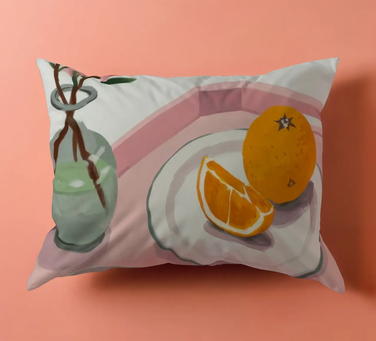 Sakura Morning Stillness cuscino da Giant Foxs