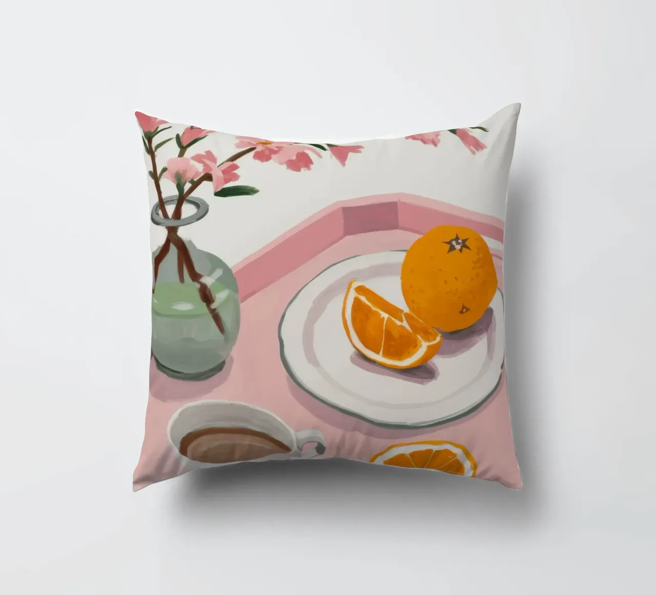 Sakura Morning Stillness cuscino da Giant Foxs