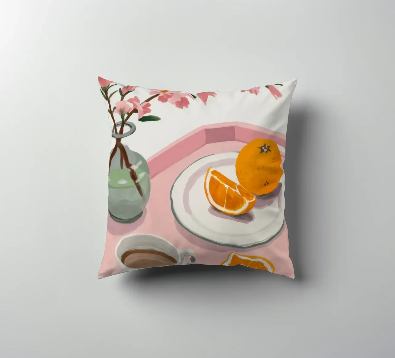 Sakura Morning Stillness cuscino da Giant Foxs