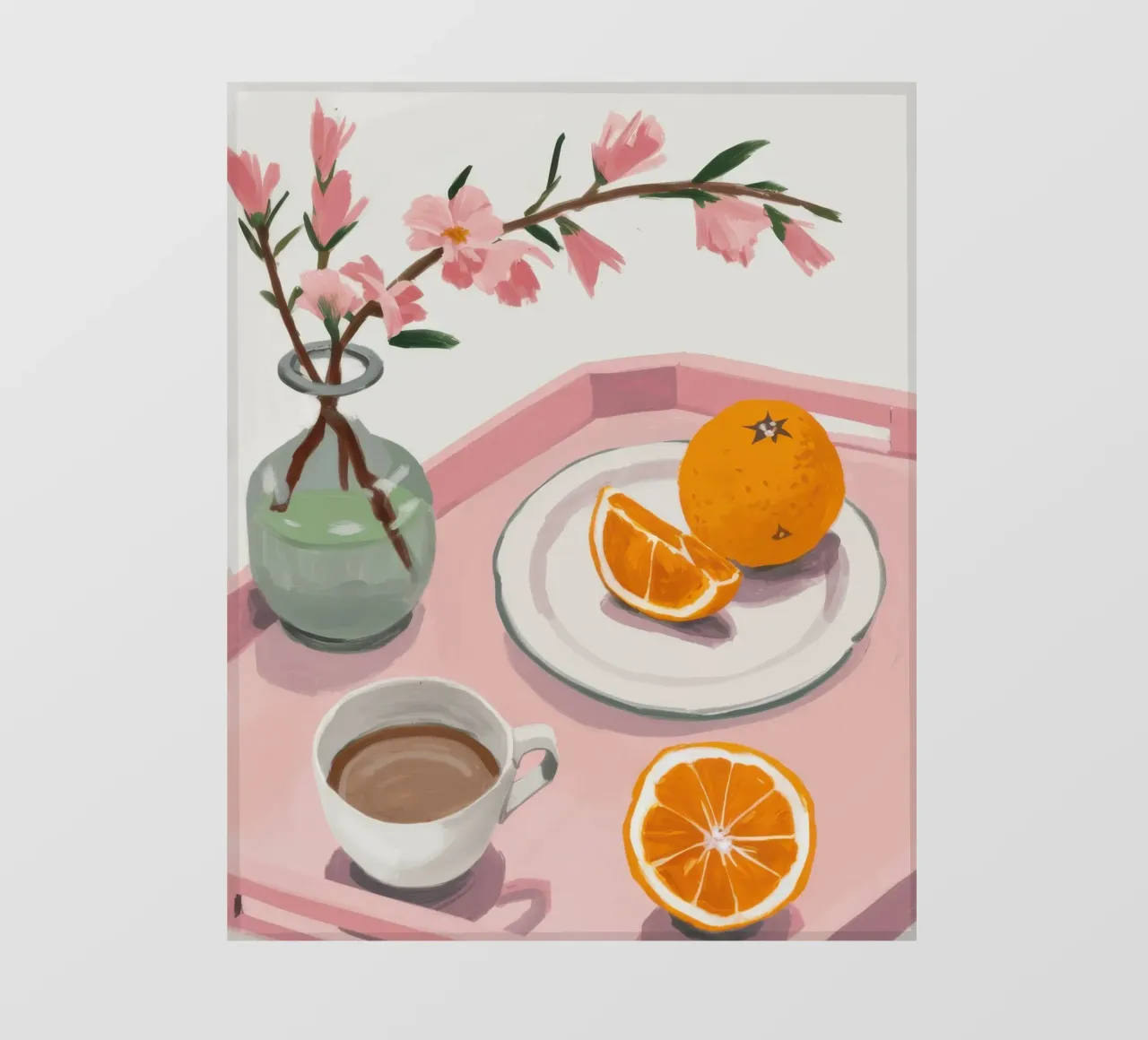 Sakura Morning Stillness telo in pvc da Giant Foxs