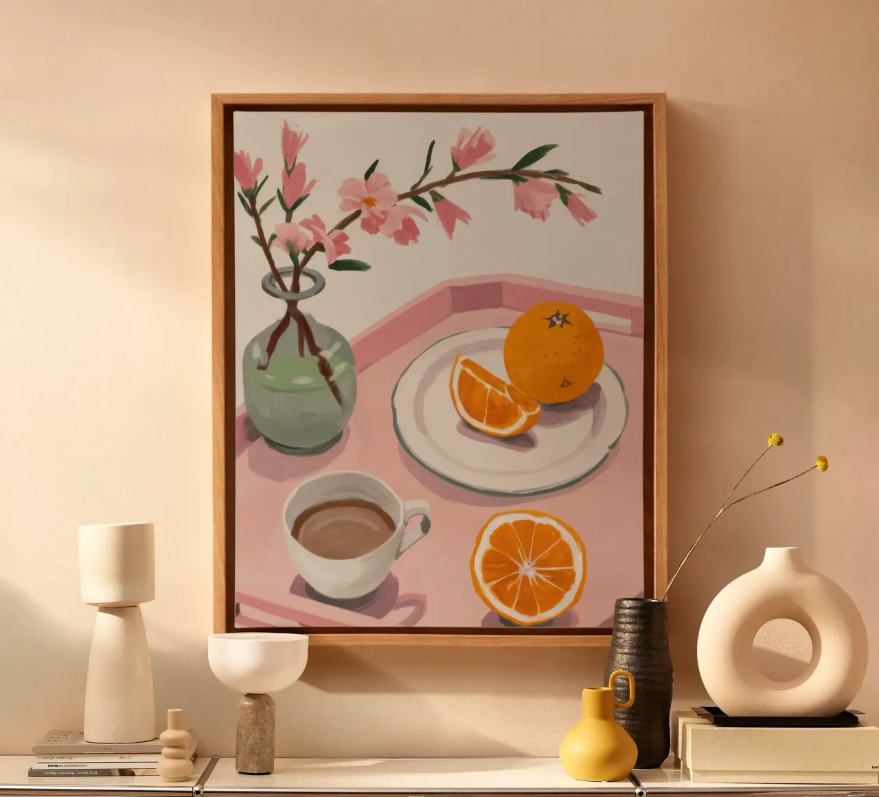Sakura Morning Stillness canvas by Giant Foxs