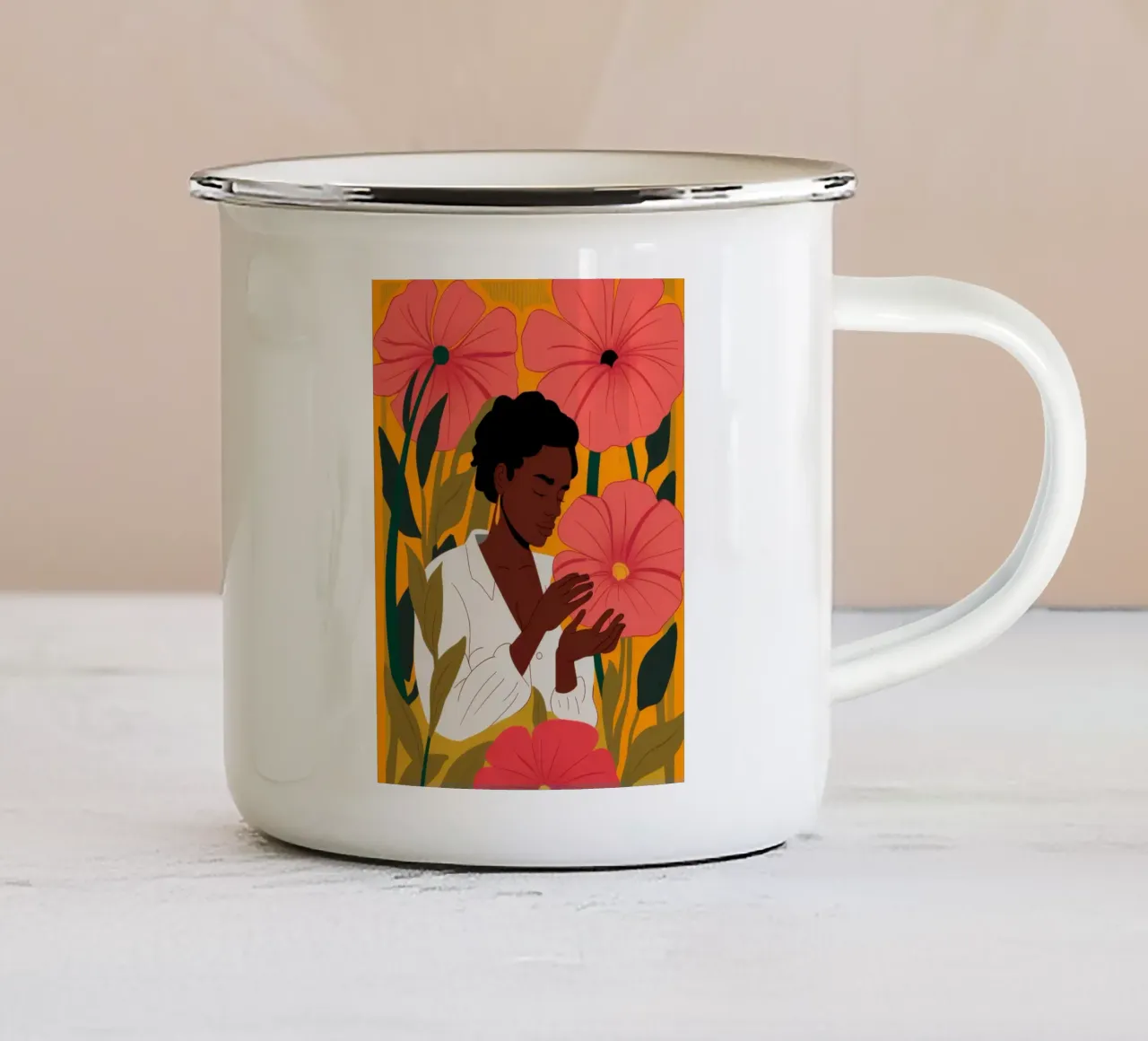 Dahlia Divine Embrace tazza in smalto da Prism Ritual
