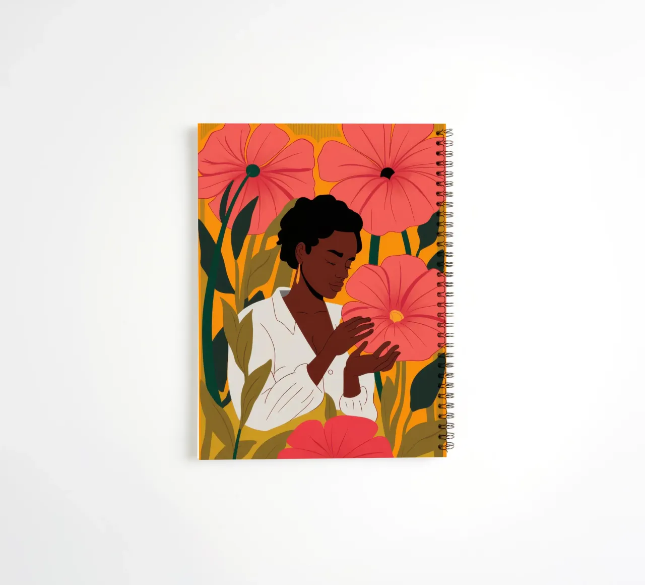 Dahlia Divine Embrace spiral notebook by Prism Ritual
