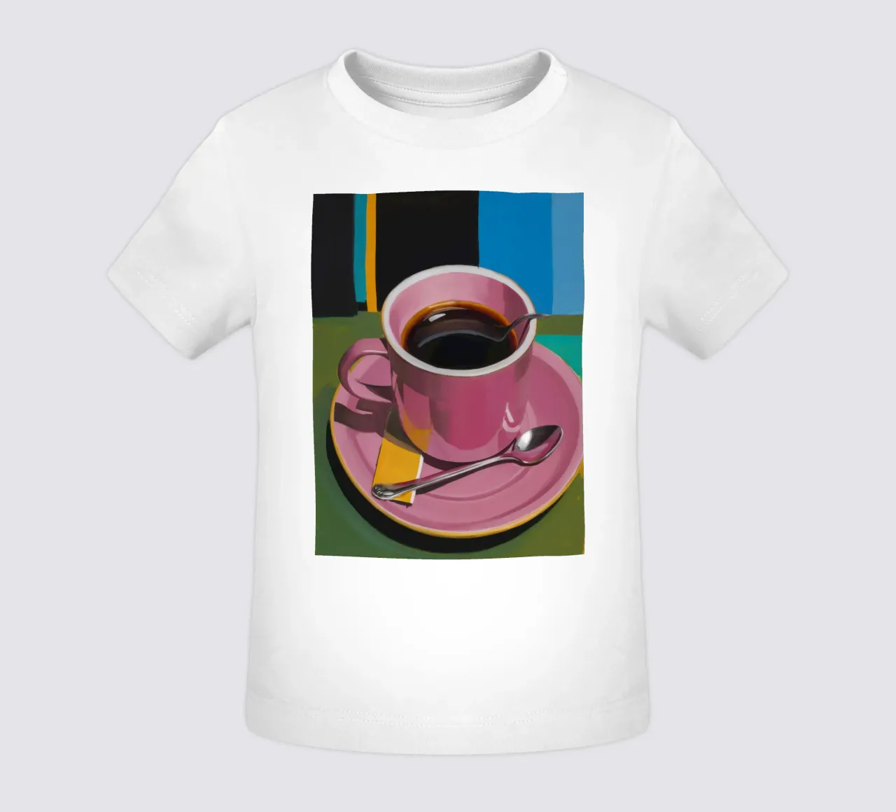 Momento caffè Cerise maglietta neonato da Giant Foxs