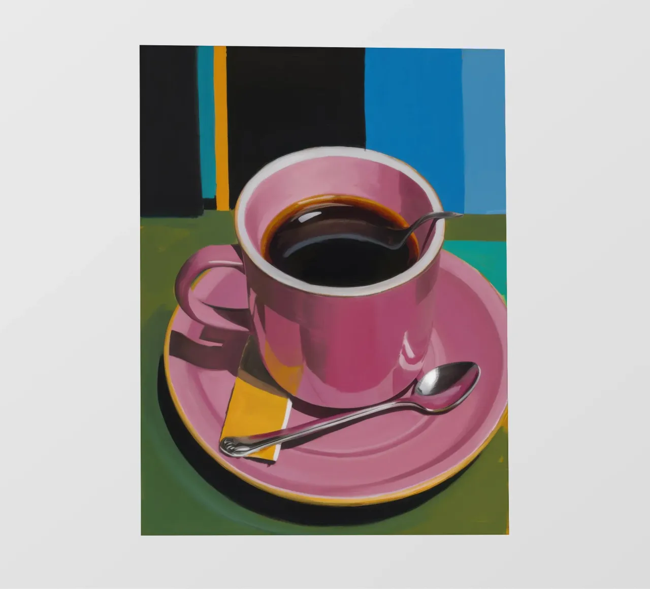 Momento caffè Cerise telo in pvc da Giant Foxs