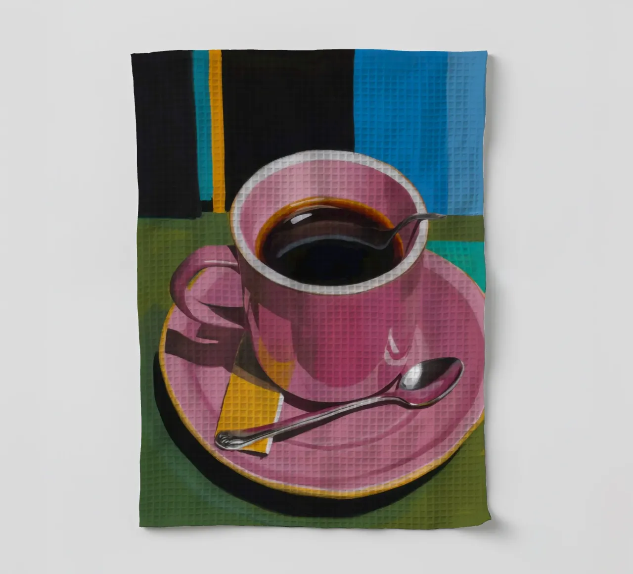 Momento caffè Cerise canovaccio da cucina da Giant Foxs