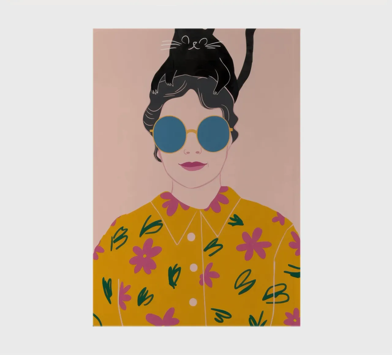 Feline Hat Fashion notebook by Flock Reverie