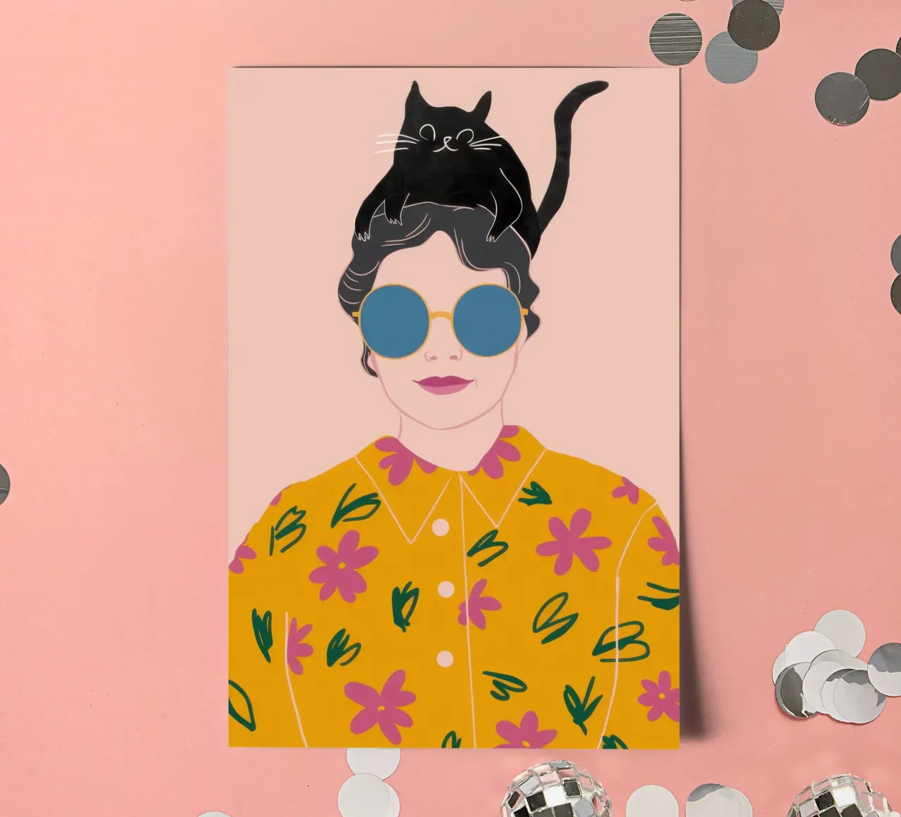 Feline Hat Fashion sticker sheet by Flock Reverie