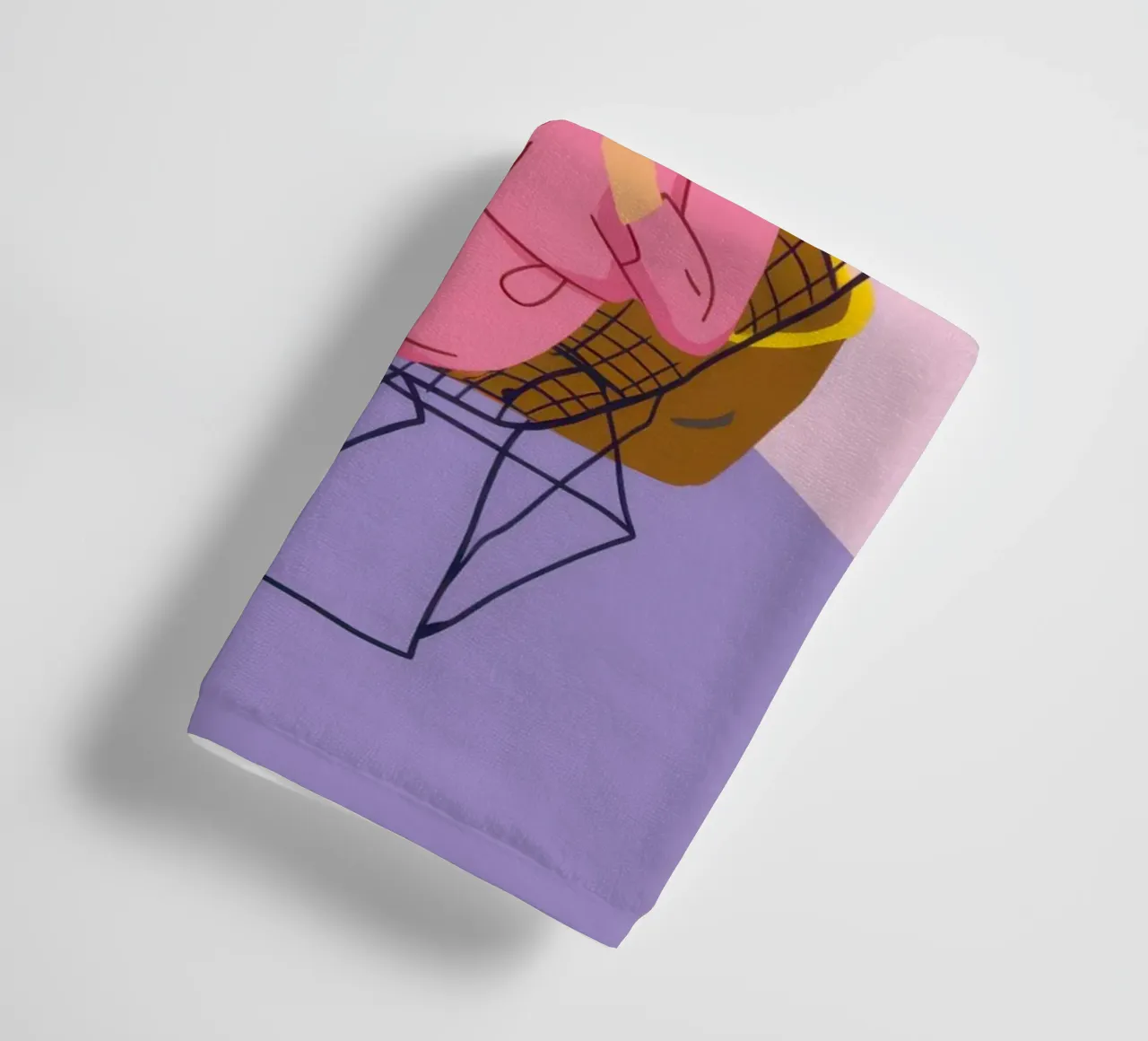 Window Peaceful Prose towel by Prism Ritual