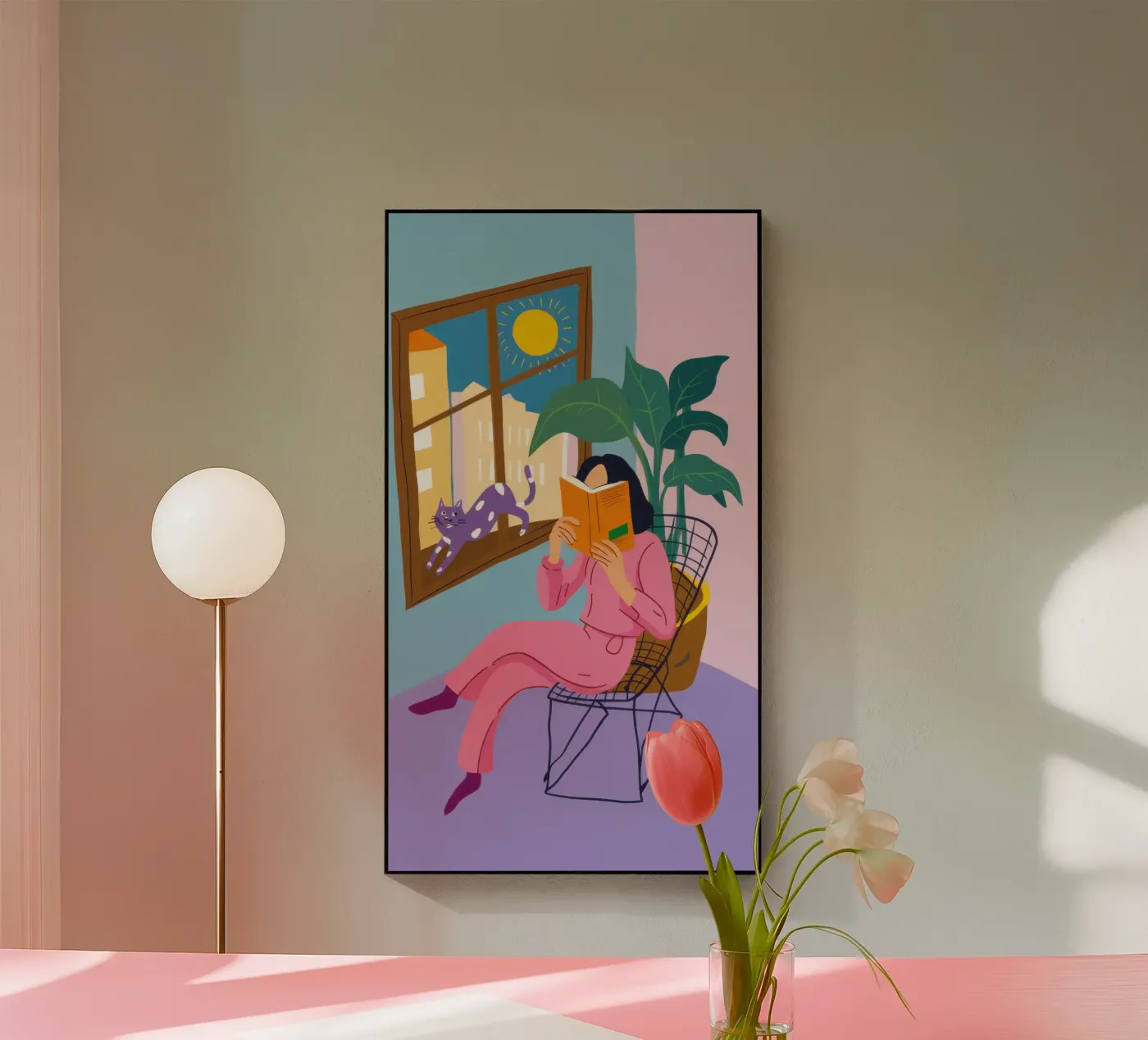 Venster Vredig proza acryl van Prism Ritual