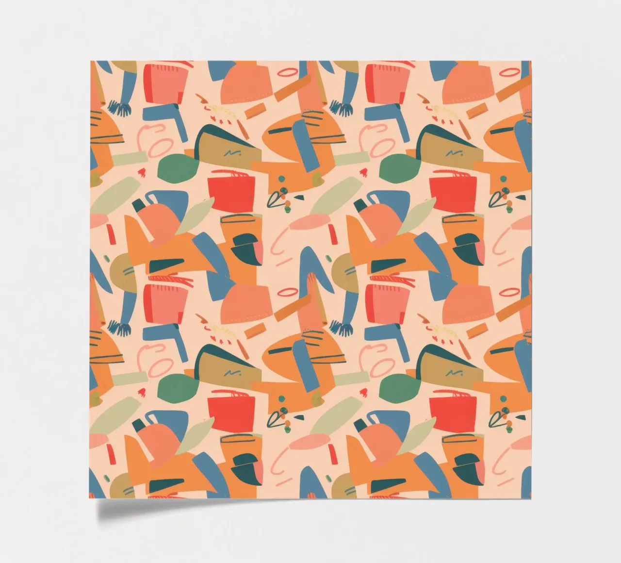 The Morning Rush Pattern sticker sheet by Ink Pulse