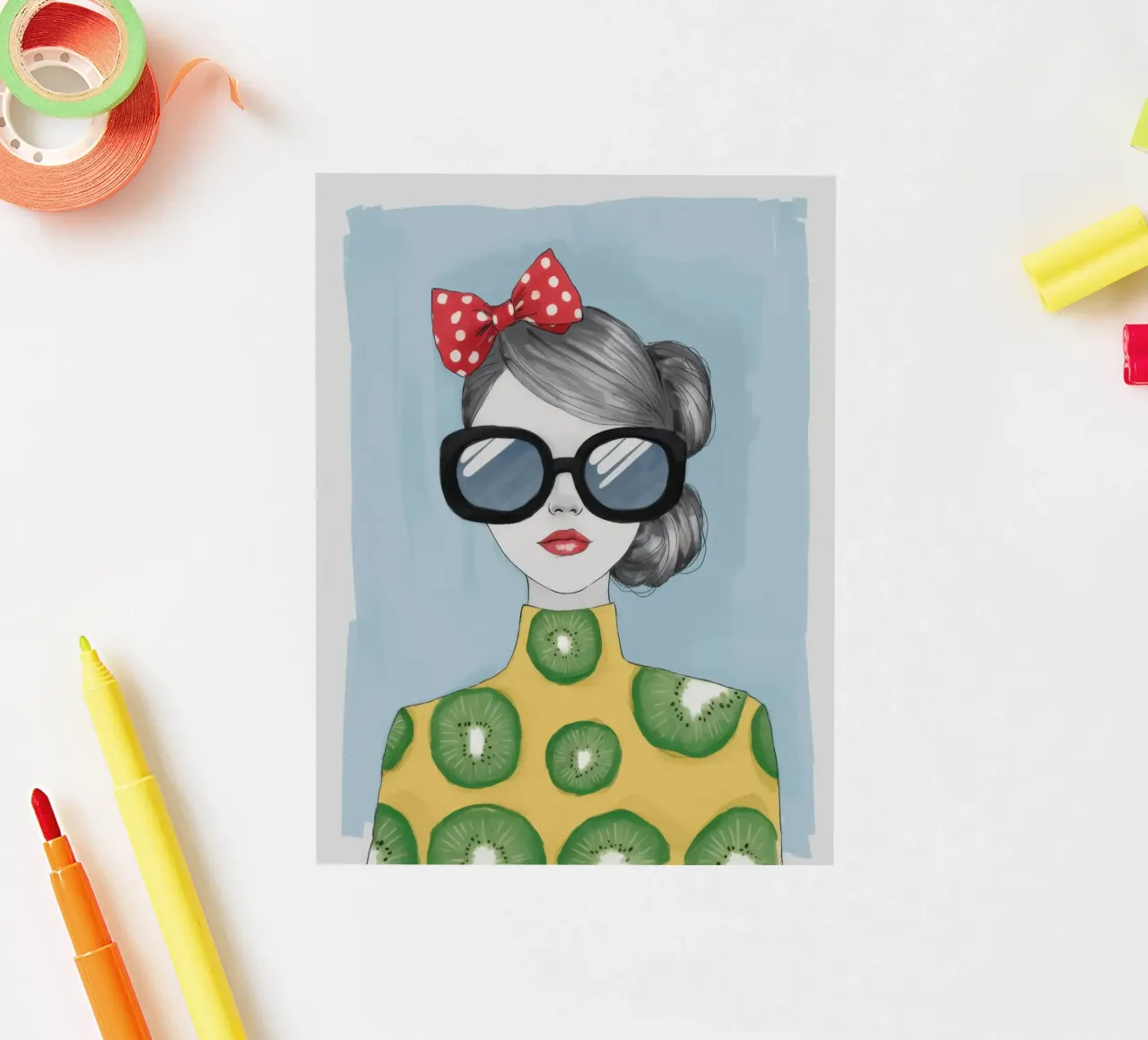 Retro Polka Dot Chic sticker by Giant Foxs