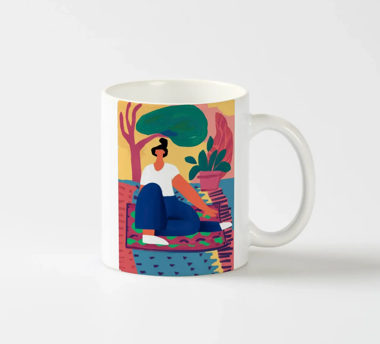 Il mio angolo colorato tazza in ceramica da Mythy Brush