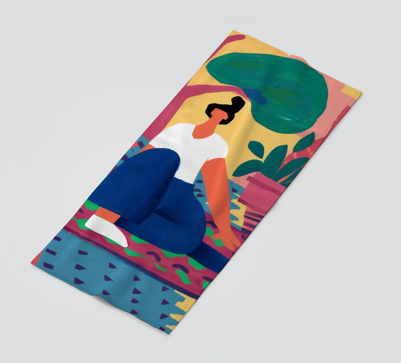 Il mio angolo colorato telo mare da Mythy Brush
