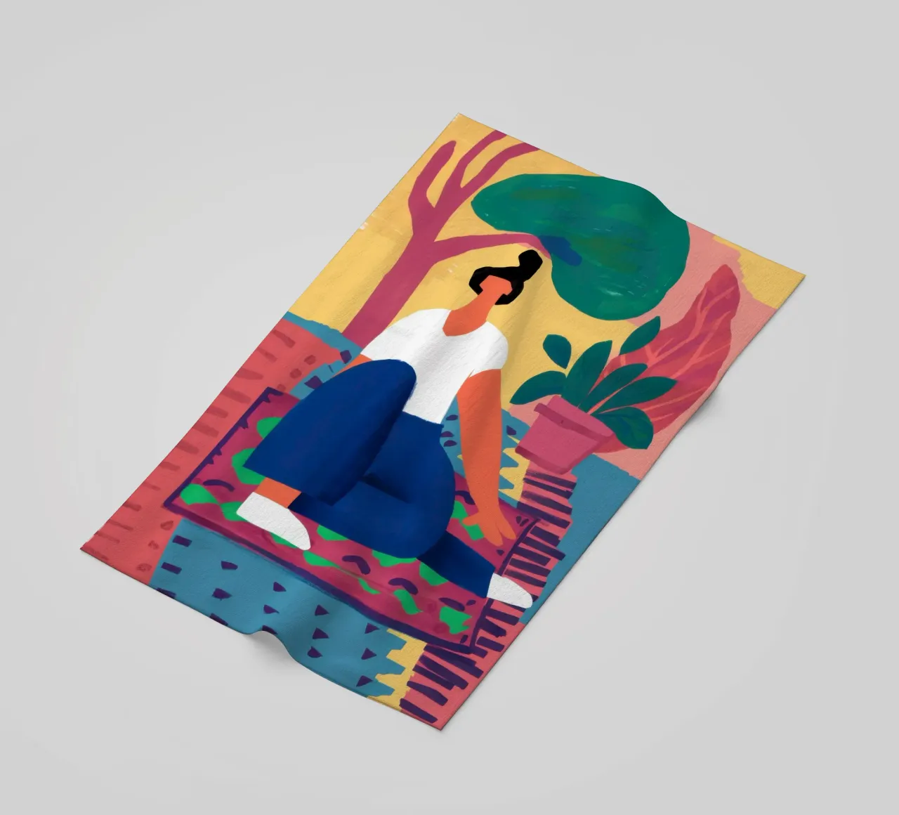 Il mio angolo colorato telo mare da Mythy Brush