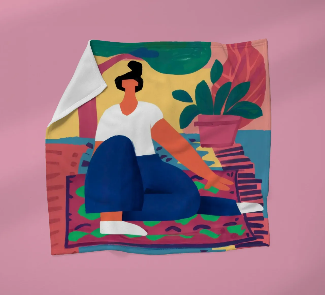 Il mio angolo colorato coperta in pile da Mythy Brush
