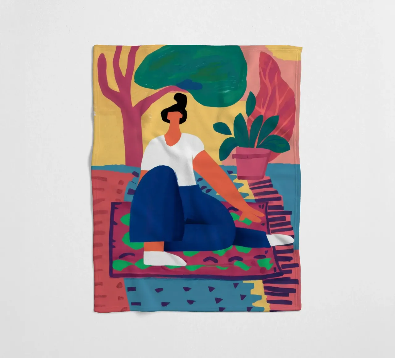 Il mio angolo colorato coperta in pile da Mythy Brush